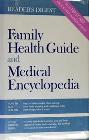 Cover of: Reader's Digest family health guide and medical encyclopedia.