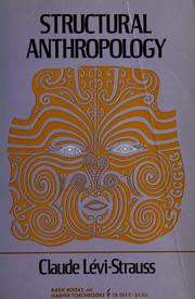 Cover of: Structural anthropology.