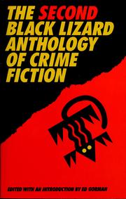 Cover of: The Second Black Lizard anthology of crime fiction