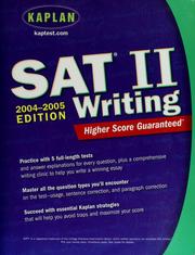 Cover of: SAT II writing