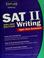 Cover of: SAT II writing