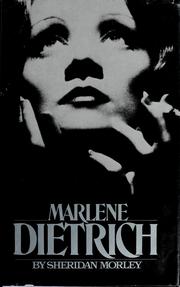 Cover of: Marlene Dietrich by Sheridan Morley