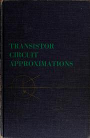 Cover of: Transistor circuit approximations