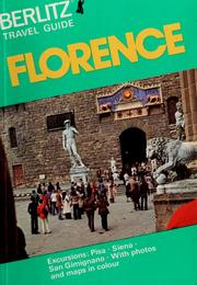 Cover of: Florence | Editions Berlitz S.A.