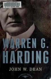 Cover of: Warren G. Harding by John W. Dean
