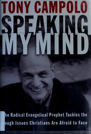 Cover of: Speaking my mind | Anthony Campolo