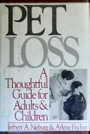 Cover of: Pet loss by Herbert A. Nieburg