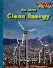 Cover of: Our Earth: clean energy