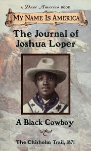 Cover of: The journal of Joshua Loper: a Black cowboy