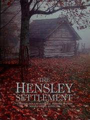 The Hensley settlement by Cox, William E.