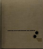 Computer structures by C. Gordon Bell, Allen Newell, Daniel P. Siewiorek