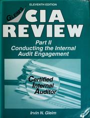 Cover of: CIA review by Irvin N. Gleim