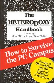 Cover of: The Heterodoxy handbook by edited by David Horowitz and Peter Collier.