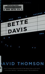 Cover of: Bette Davis by David Thomson