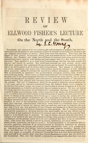 Review of Ellwood Fisher's Lecture on the North and the South by Justice pseud