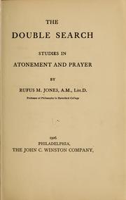 Cover of: The double search: studies in atonement and prayer