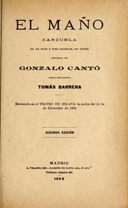 Cover of: El maño: zarzuela en un acto y tres cuadros, en verso