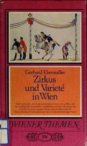 Cover of: Zirkus und Varieté in Wien