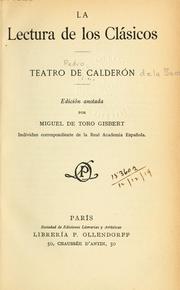 Cover of: Teatro by Pedro Calderón de la Barca