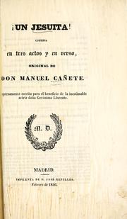Cover of: !Un jesuita! by Manuel Cañete