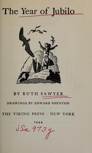 Cover of: The year of jubilo by Ruth Sawyer