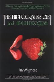 Cover of: The Hippocrates diet and health program