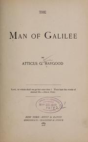 Cover of: The man of Galilee