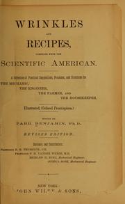 Cover of Wrinkles and recipes, compiled from the Scientific American
