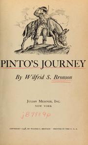 Cover of: Pinto's journey