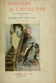 Cover of: La hostería de Cantillana: novela del tiempo de Felipe IV