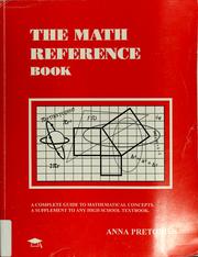 Cover of: The math reference book