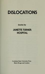 Cover of: Dislocations by Janette Turner Hospital