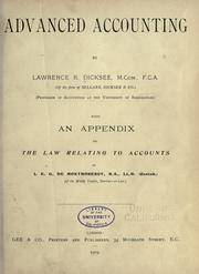 Cover of: Advanced accounting by Lawrence R. Dicksee, James R. Boatsman