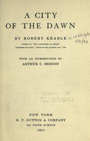 Cover of: A city of the dawn