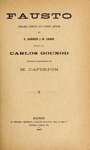 Cover of: Fausto by Charles Gounod