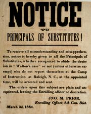 Cover of: [Regulations for calling out militia]