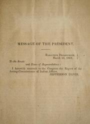 Cover of: Report. Confederate States of America, War Department, Office of Indian Affairs. Richmond, March 8th, 1862