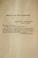 Cover of: [Letter of secretary of the navy, transmitting the report of Lieut.  Commanding Robert B. Pegram, commanding the steamer Nashville, and the correspondence accompanying the same].