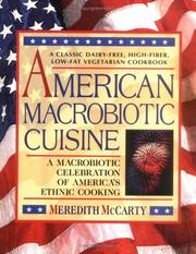 Cover of: American macrobiotic cuisine by Meredith McCarty