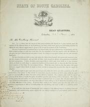 Cover of: Circular letter calling for concerted action on the part of the several states of the Confederacy