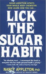 Cover of: Lick the sugar habit by Nancy Appleton