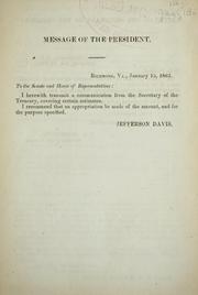 Cover of: [Statement of the postmaster general, submitting the amount of receipts and expenditures, on account of military telegraph lines, from June 1st, 1861, to September 1st, 1862, together with an estimate of the amount required to constructing, repairing and operating military telegraph lines to June 30th, 1863]. by Confederate States of America. Post-Office Dept.