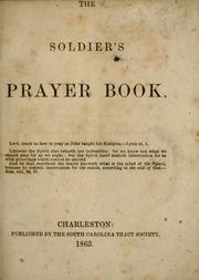 Cover of: The Soldier's prayer book ... by South Carolina Tract Society