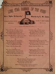 Lone star banner of the free by E. W. Cave
