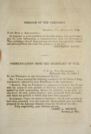 Cover of: Lists of appointments made from the ranks, from the exhibition of distinguished valor and skill in the field. by Confederate States of America. War Dept.