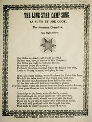 Cover of: The Lone star camp song: as sung by Joe Cook