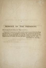 Cover of: [Letter of Attorney General submitting additional estimates for the Bureau of the Superintendent of Public Printing: January 1st to June 30th, 1865