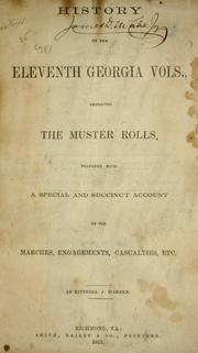 History of the Eleventh Georgia Vols by Kittrell J. Warren