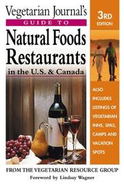 Cover of: Vegetarian journal's guide to natural food restaurants in the U.S. & Canada