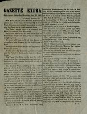 Cover of: Gazette extra: Shreveport, Saturday morning, Jan. 28, 1865